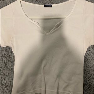 white brandy melville crop top